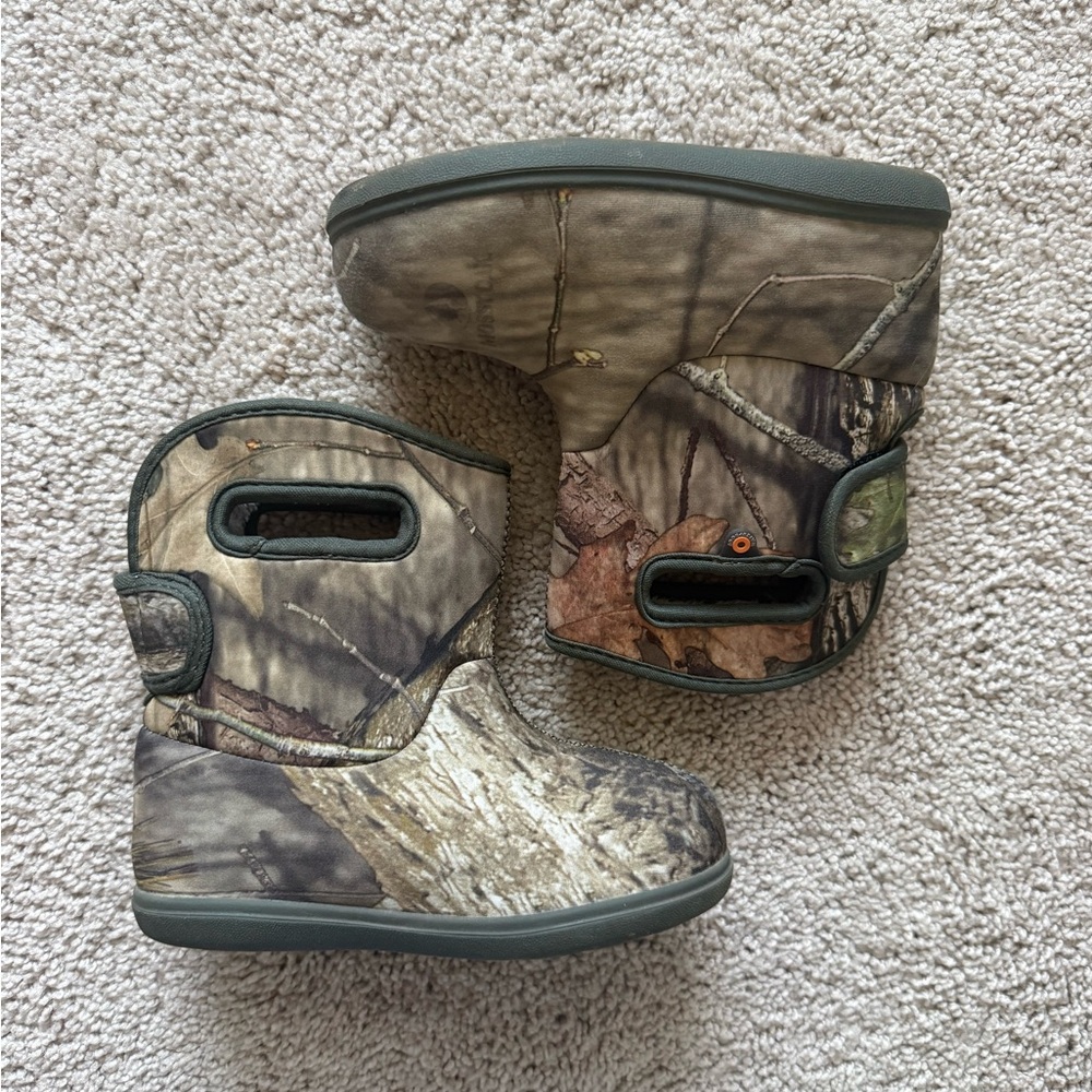 Baby Boggs Camo Mossy Oak Lined Waterproof Boots Size 10 - Picture 2 of 6